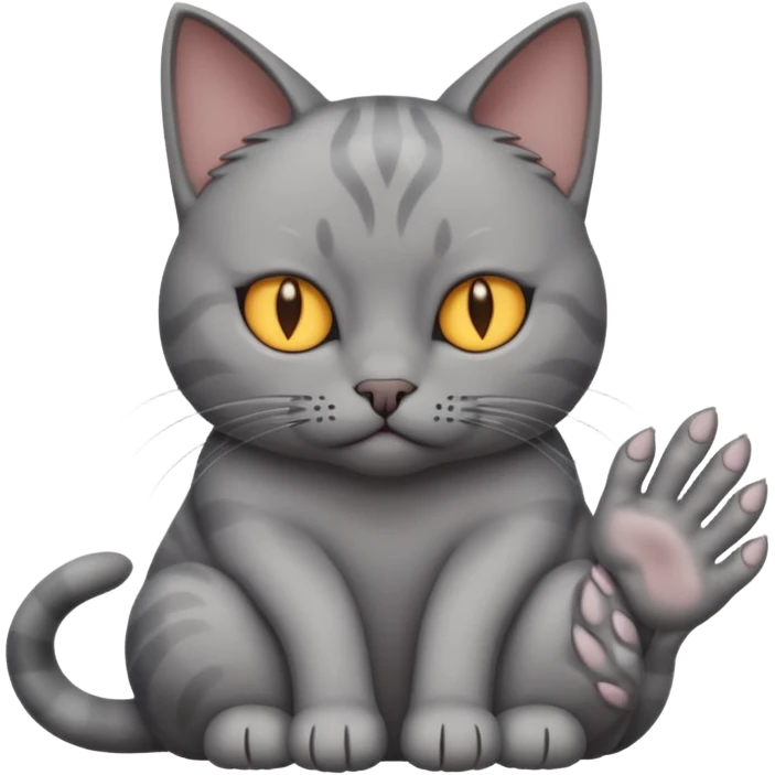 evil cat plotting rubbing hands together  emoji