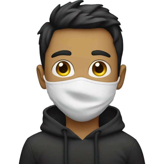  masked boy looking at viewer Full Body  emoji