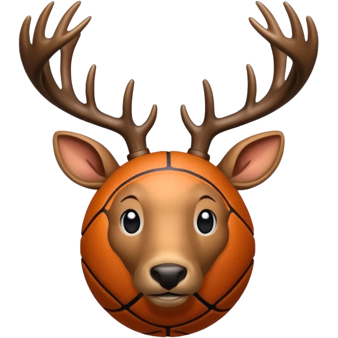 Deer as a basketball  emoji