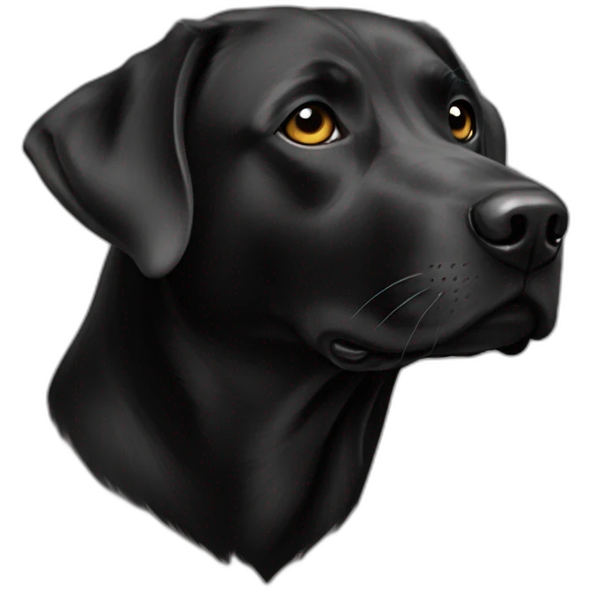 Labrador-noir-chauve-souris emoji