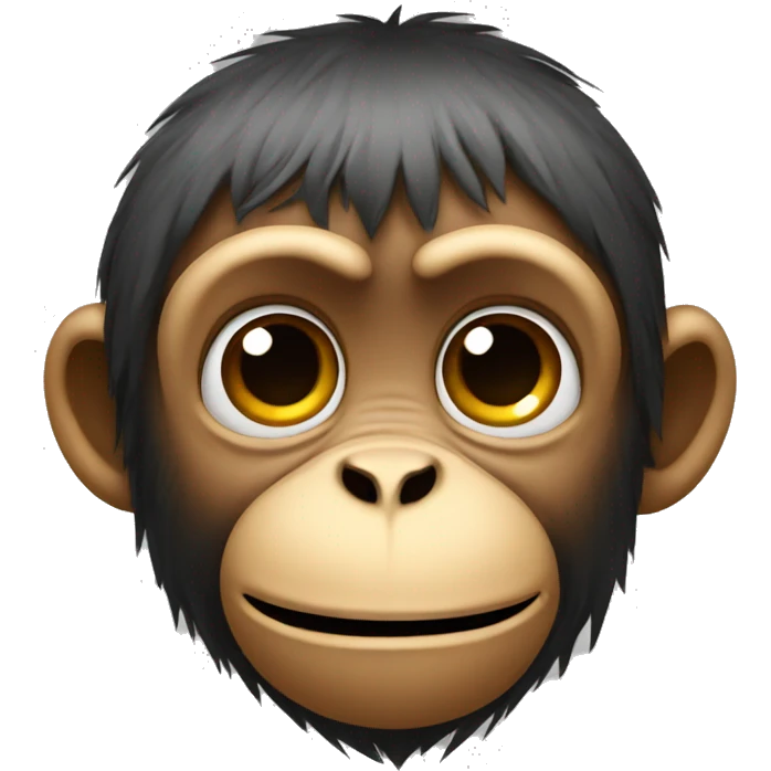 Monkey with sad face  emoji