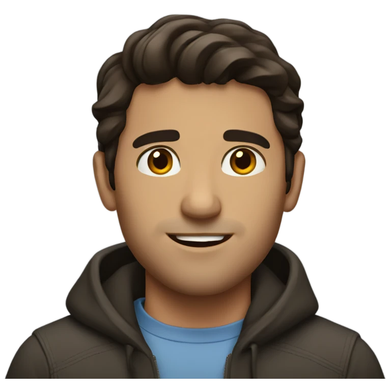 brunette man emoji