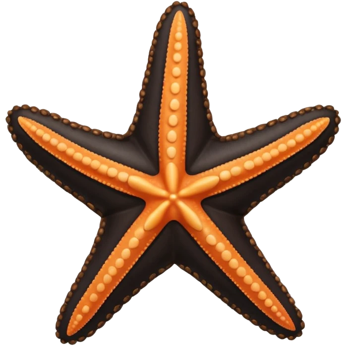Starfish Dressed in black leather wear emoji
