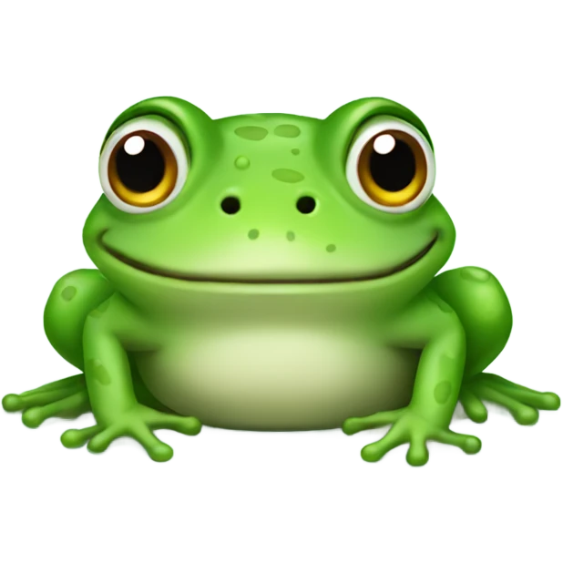 Cute frog emoji