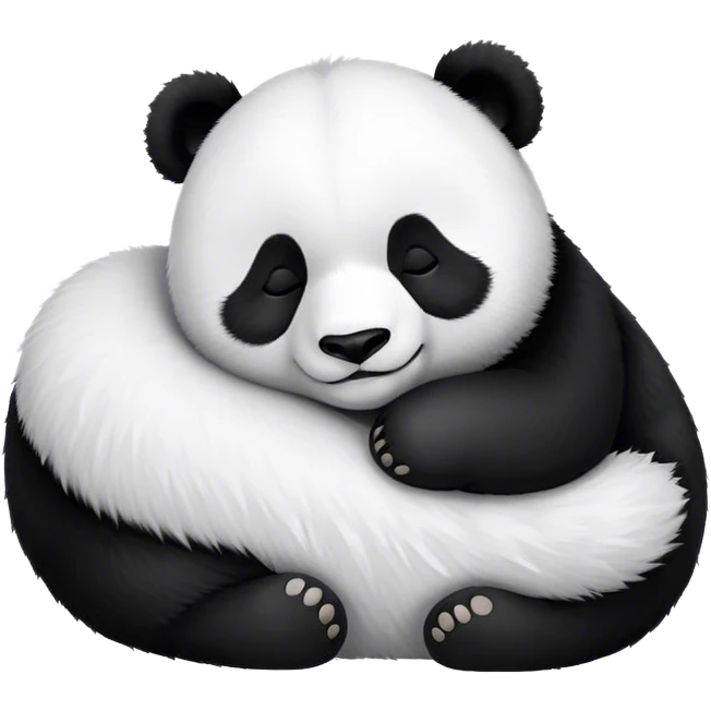Cute panda sleeping  emoji