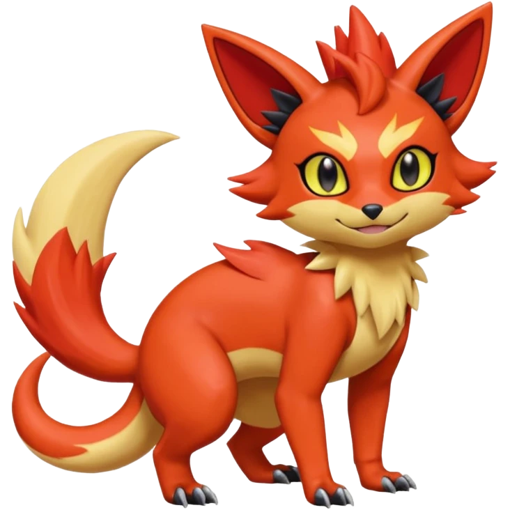 Torracat-Amaura-Salandit-Fennekin-Fakémon-Digimon-fusion (full body) emoji