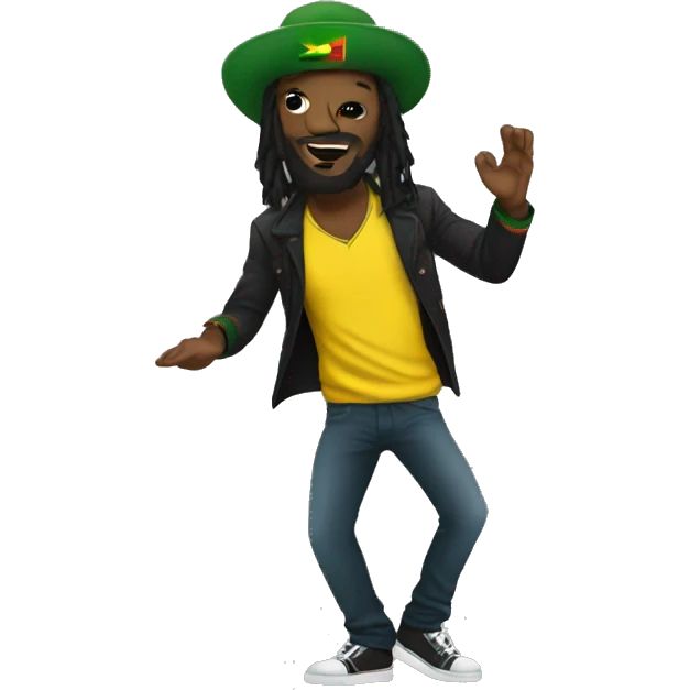 Jamaican reggae music dancer emoji