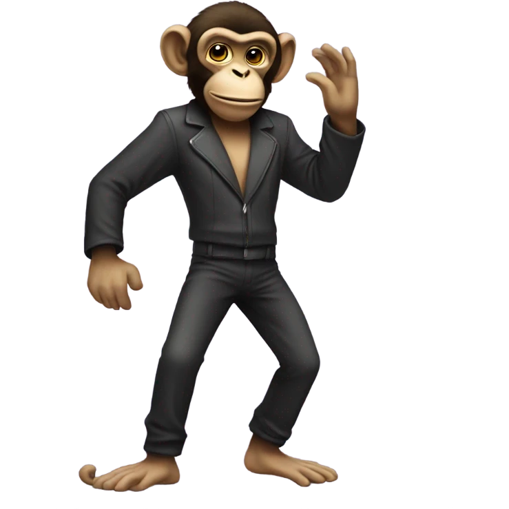 Monkey disco emoji