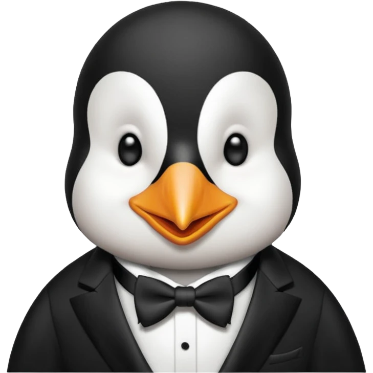 Pingouin chanteur emoji