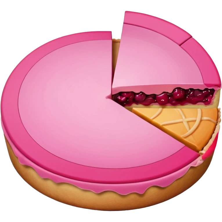 Pie chart pink aesthetic   more not plain emoji