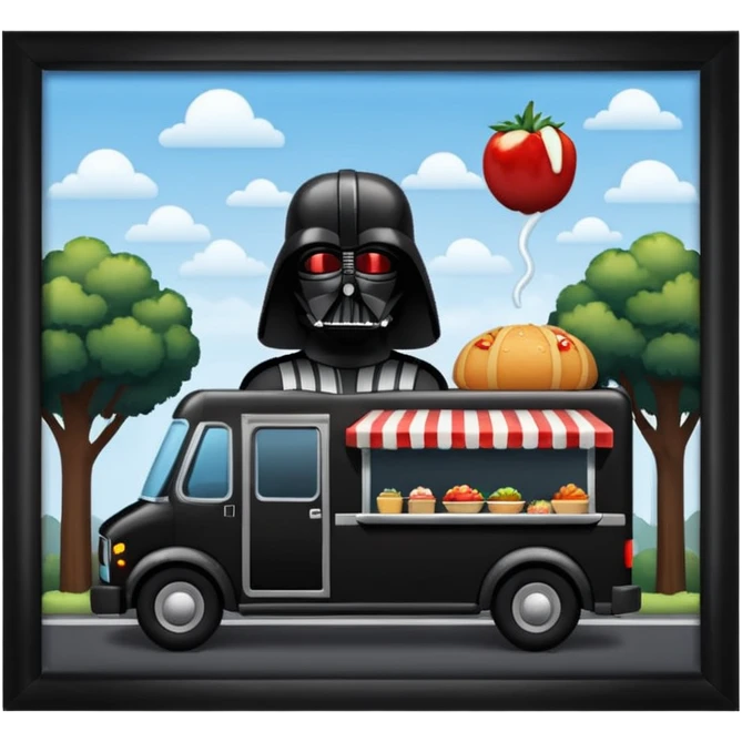 Darth Vader’s dream house and food truck  emoji