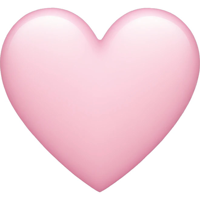 light pink heart  emoji
