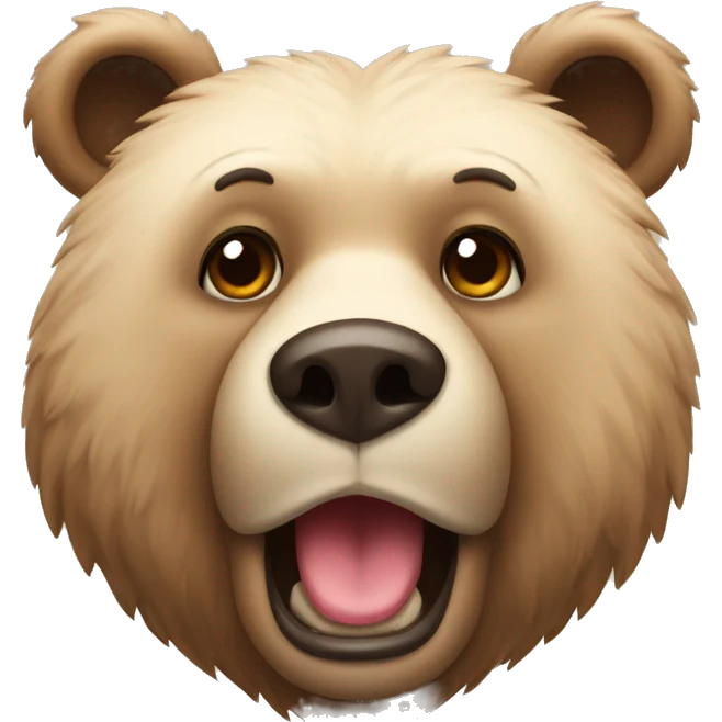 Bear with hearhs  emoji