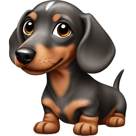Tan merle mini dachshund emoji