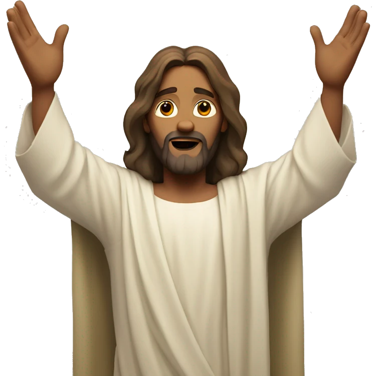 jesus open arms emoji