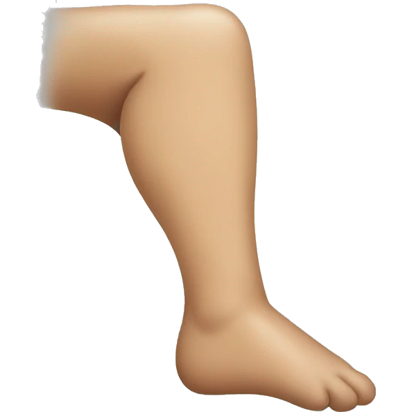 leg injured  emoji