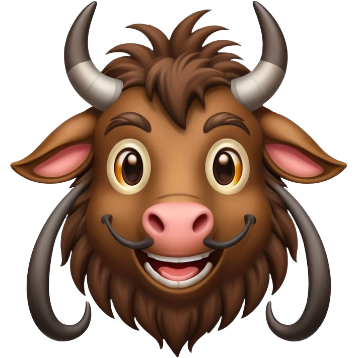 happy gnu emoji