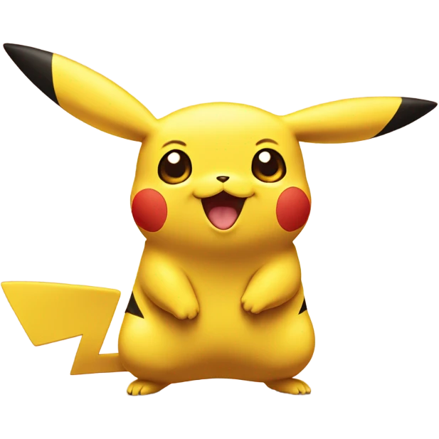 Pikachu smiling emoji
