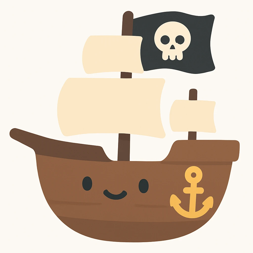 pirate ship emoji