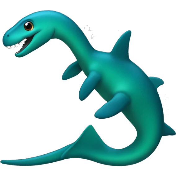 petrol color plesiosaur emoji