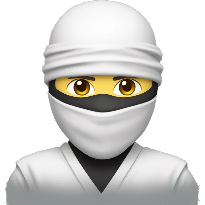 white ninja emoji