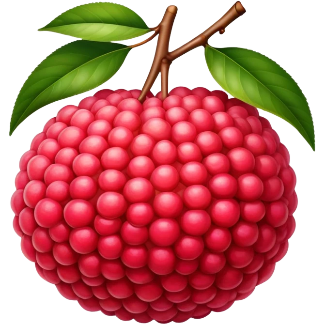 Hyper realistic lychee fruit emoji