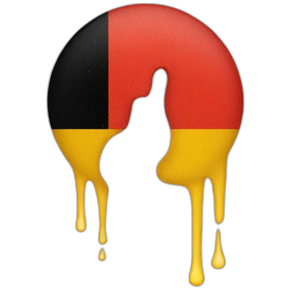 The German flag is crying emoji