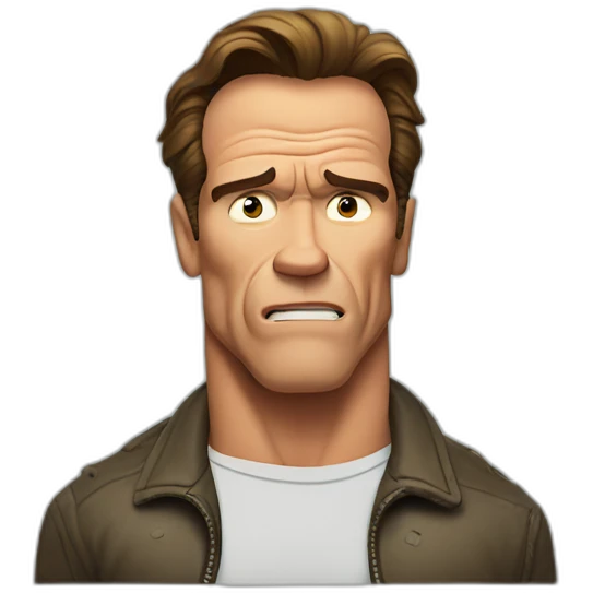 arnold schwarzenegger scared of bees emoji