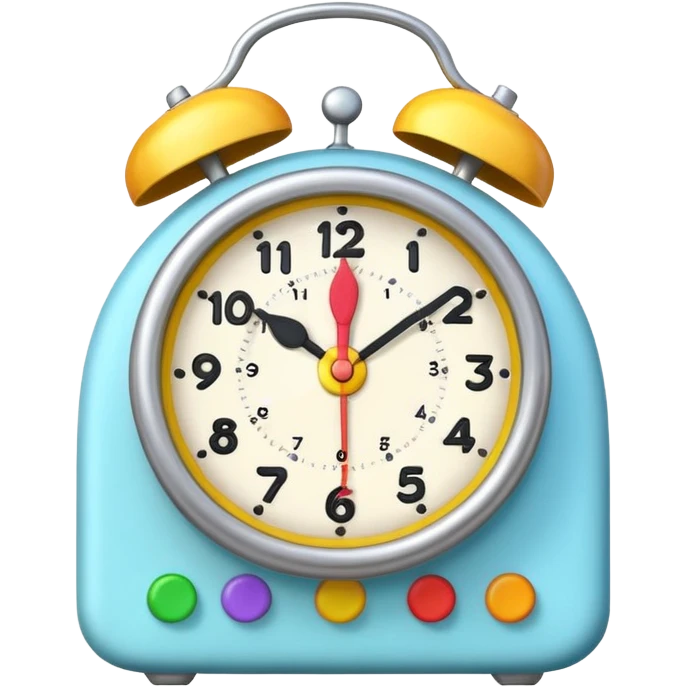 Cake alarm clock emoji