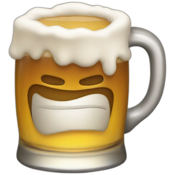 Chat qui boit un bierre emoji
