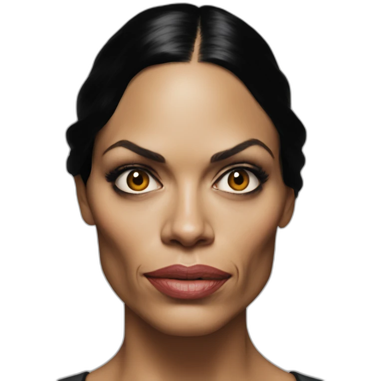 Rosario Dawson serious emoji