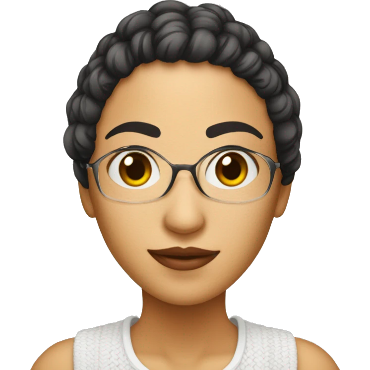 Mulher fazendo crochê  emoji