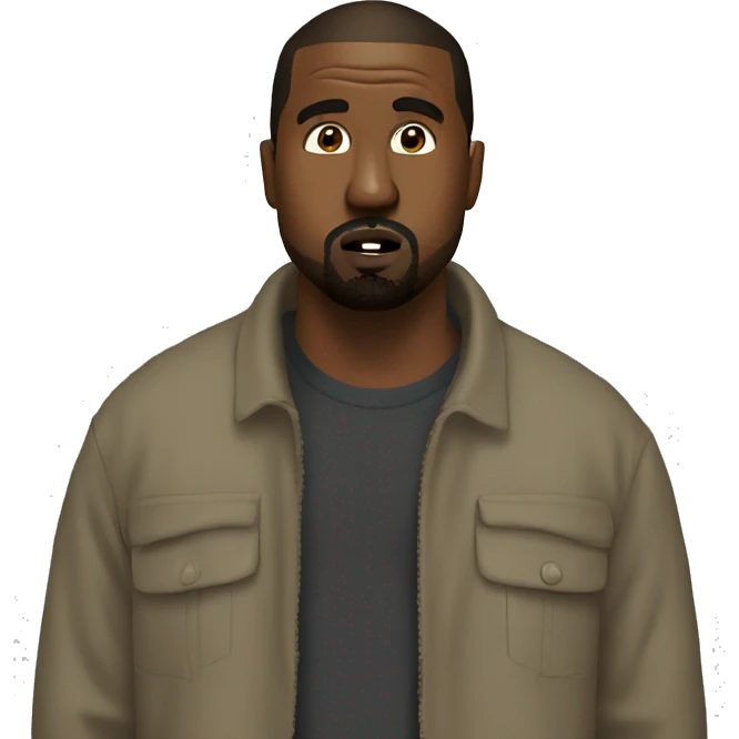 Kanye talking emoji