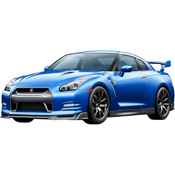 Nissan Skyline GT-R blue and white  emoji