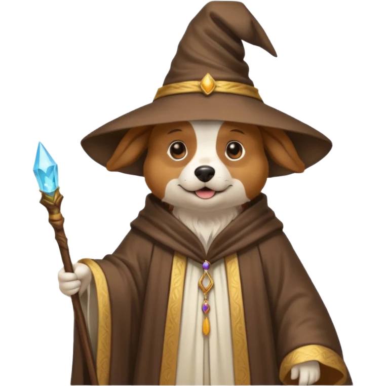 Dog wizard emoji