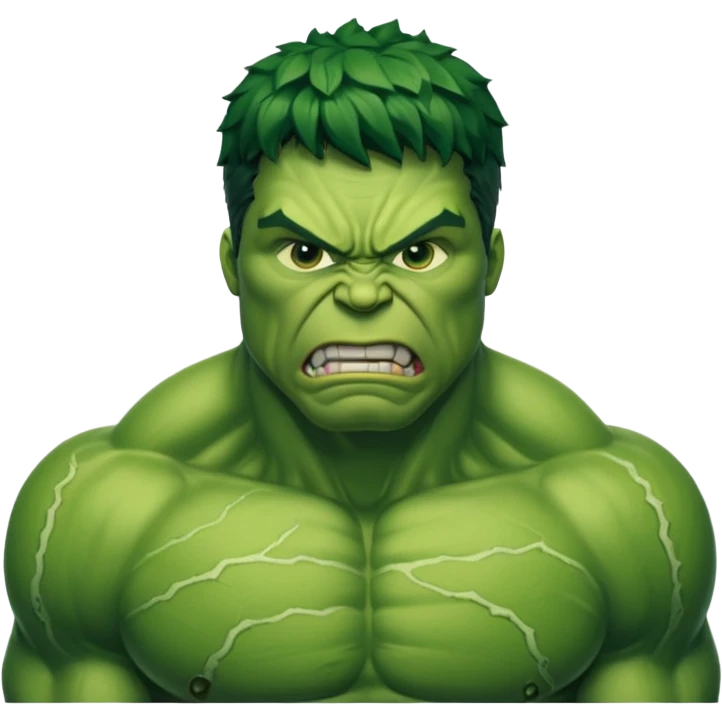 hulk comic book face only emoji