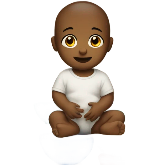 Baby with bowls emoji