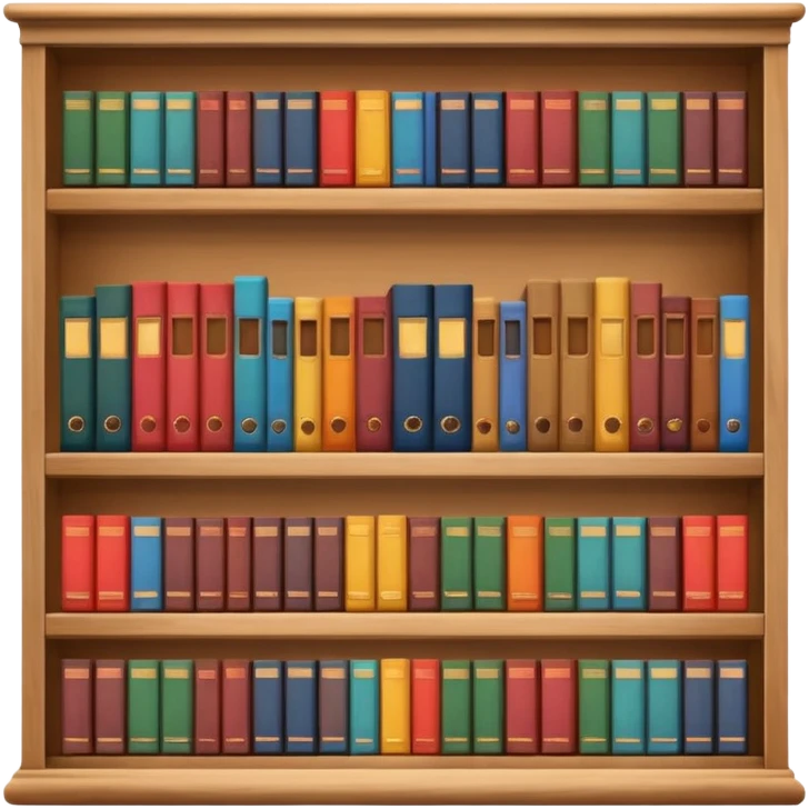 a bookshelf emoji