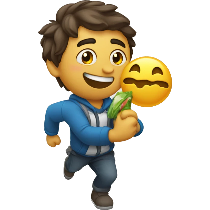 Desabafando e rindo ao mesmo tempo emoji