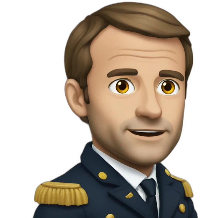 Macron en train de mourir emoji