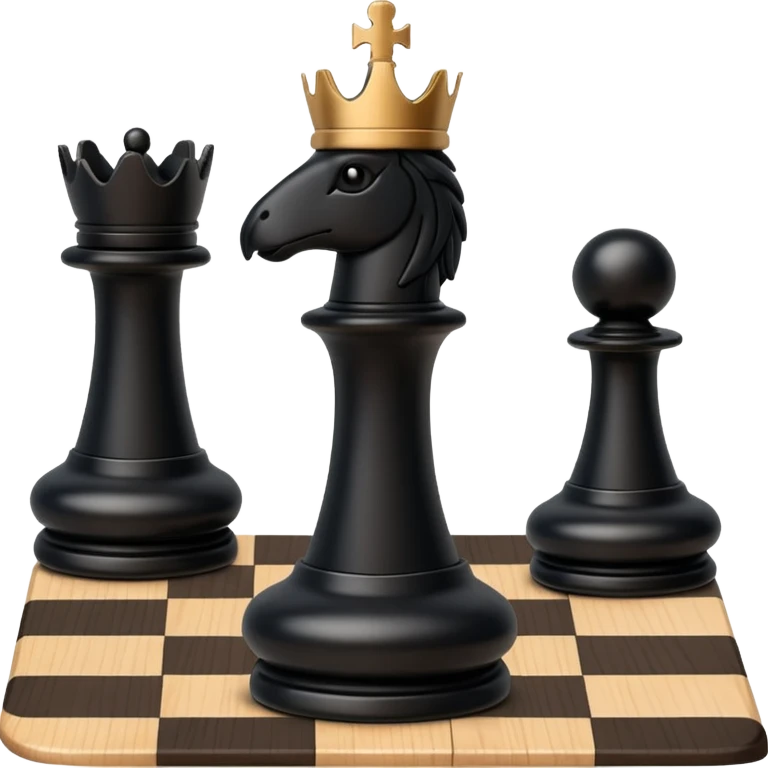 black rook chess piece, classic chess rook with castle features emoji