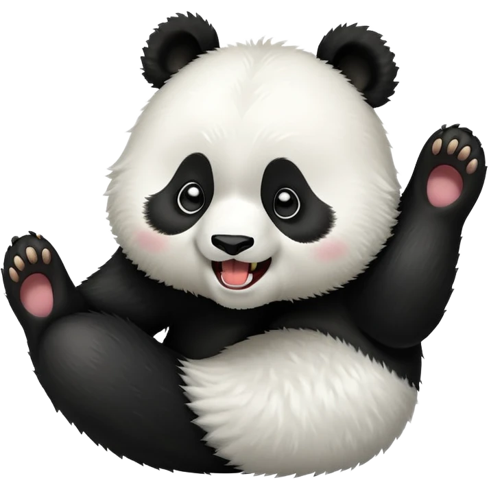 Panda yawning  emoji