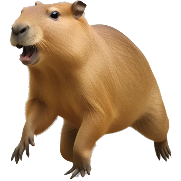 capybara doing a spectacular breakdance emoji