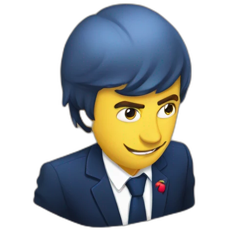 macron qui boit une redbull emoji
