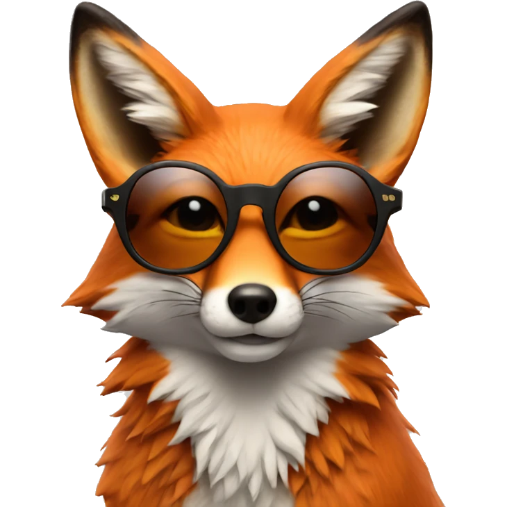 fox wearing 'thug life' sunglasses emoji