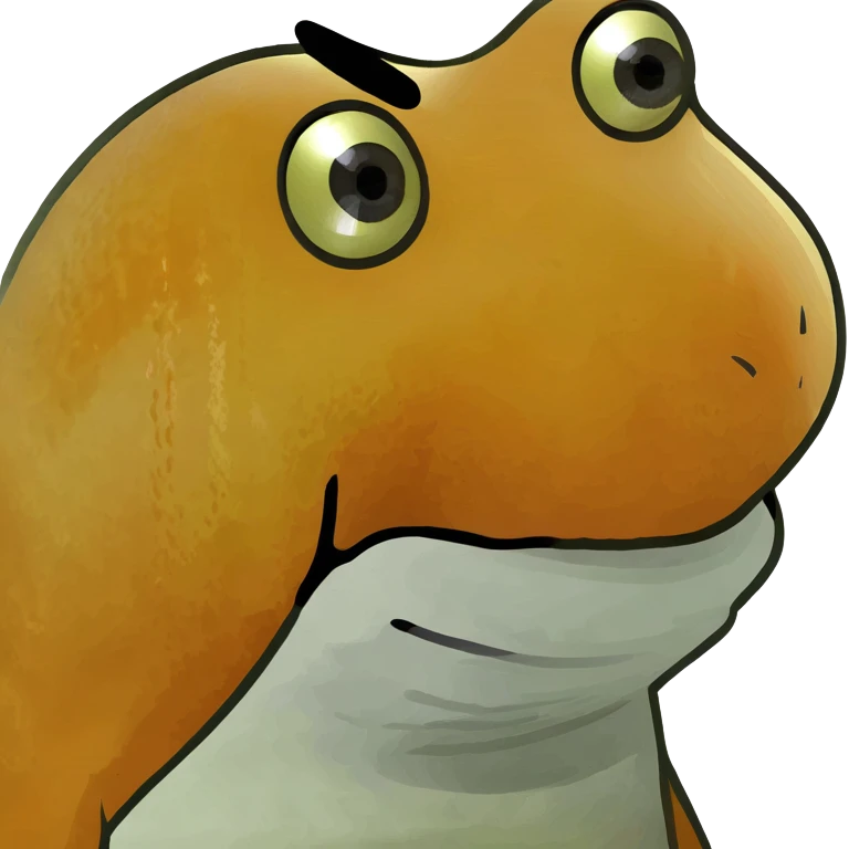 goldfish with funny face, goofy expression emoji