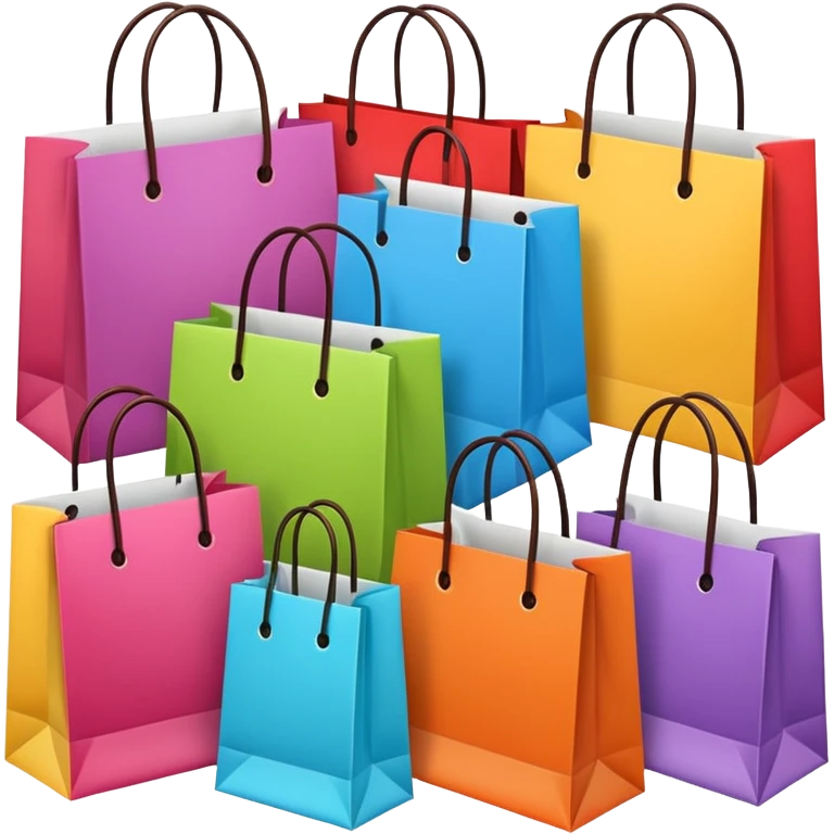 sacs de courses emoji