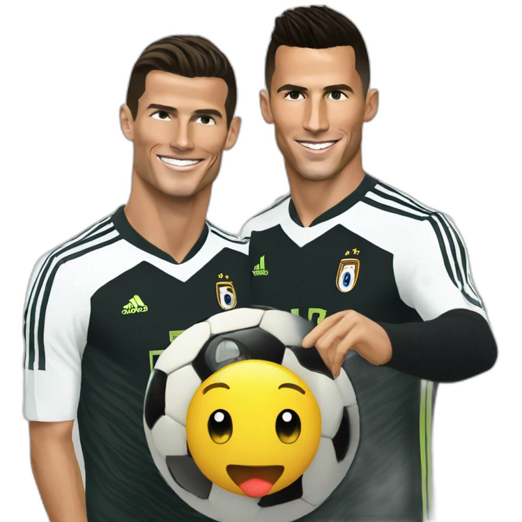 CR7 with KB9 with Bale emoji