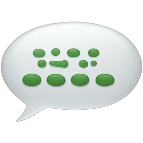 typing message bubble emoji