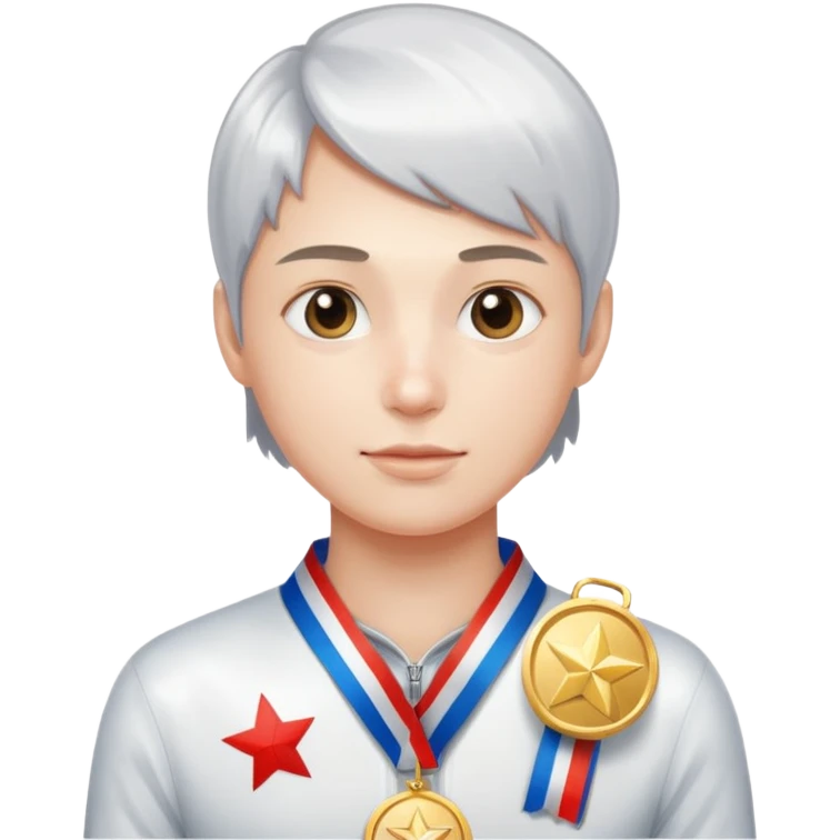 russia sport silver medal emoji